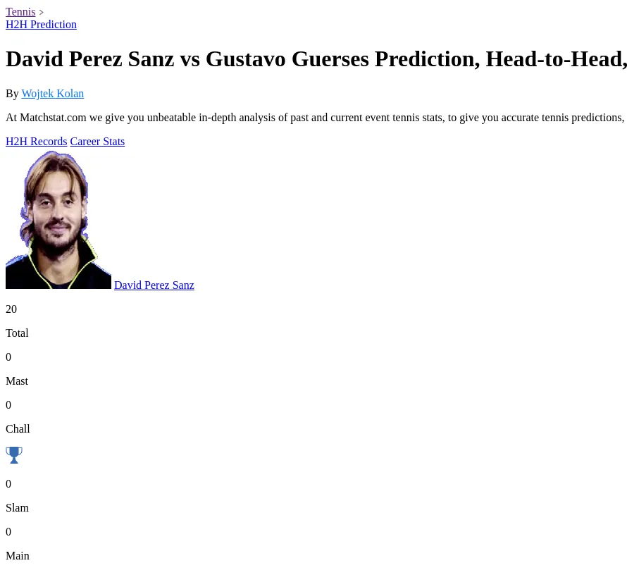 David Perez Sanz Gustavo Guerses Prediction Stats 