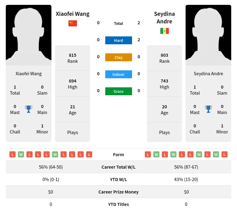 Andre Wang H2h Summary Stats 20th April 2024